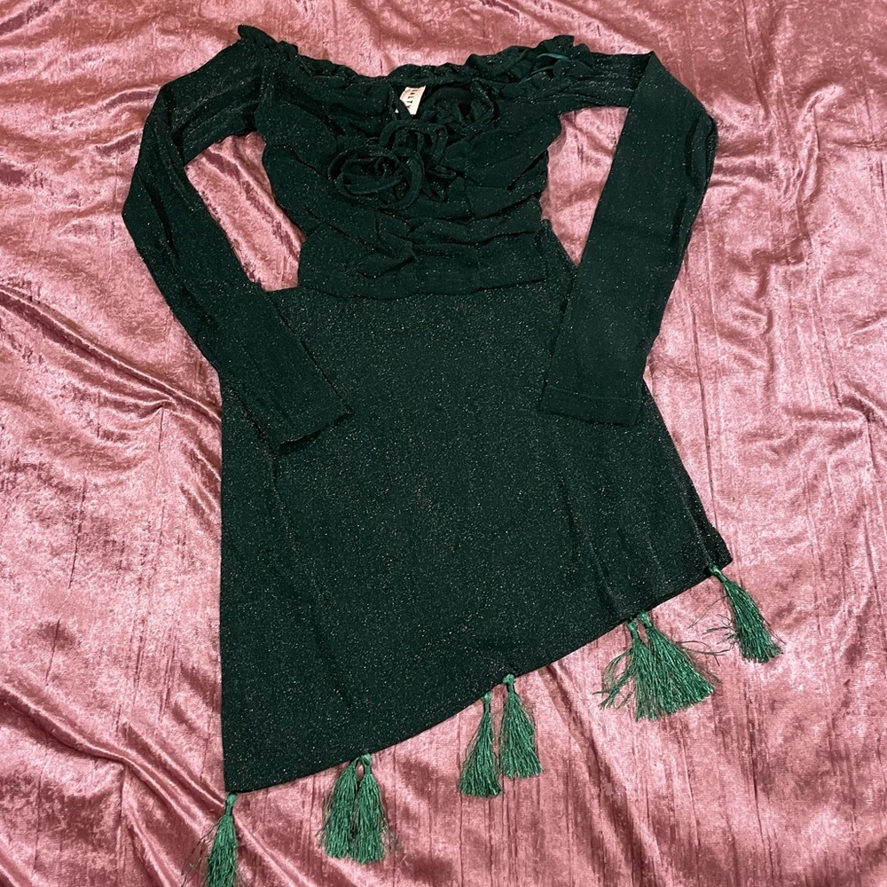 Sparkly Green Two Piece Set